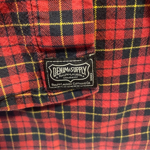 Denim & Supply Ralph Lauren Patterned Button Down Shirt L - Picture 5 of 5